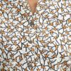 White, Orange, and Black Printed Shirt - Image 5
